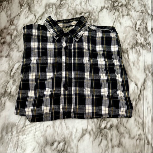 LL Bean Mens Sz XL Blue Tartan Plaid Flannel Button Up Shirt Lumberjack Maine - Picture 3 of 12